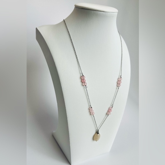 Giani Bernini Rose Quartz Bead 18" Pendant Necklace - Picture 3 of 5